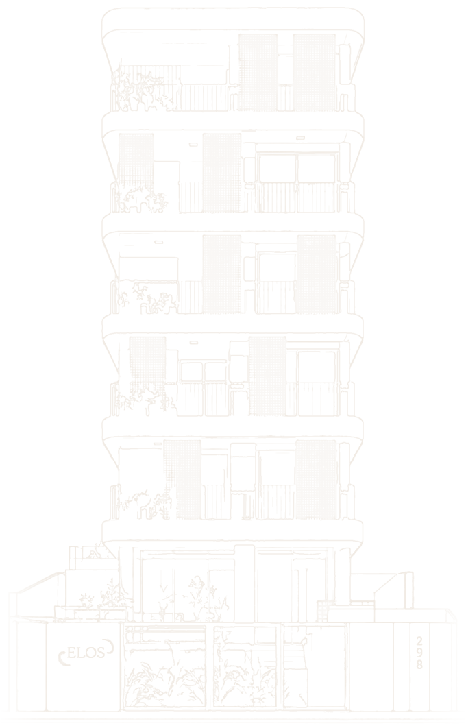 Desenho da fachada do Elos Prudente